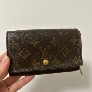 Louis Vuitton Dark Brown Monogram Wallet Tresor Trifold - Rehab